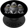 Cool 3 Hip Hop Trio Street Gold Chain Fu African Grey Parrot Rap Old School Retro Streetwear anni '80 '90 PopSockets PopGrip Adesivo