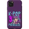 Girls Birthday Korean Kids K Pop Fan K-P Custodia per iPhone 11 Pro Max K-Pop Principessa Età 3 Anni Compleanno Bambino
