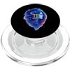 gemini zodiac watercolor cosmos twin gly Gemini Cosmic Acquerello Grafica PopSockets PopGrip per MagSafe