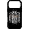Cool 3 Hip Hop Trio Street Gold Chain Fu Custodia per iPhone 17 Pro Max Raccoon Trash Panda Rap Old School Retro Streetwear anni '80 e '90