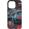 JDM Japanese Automotive Tuning Car Art Custodia per iPhone 14 Pro Max Distress Vintage JDM Leggendario Race Drift Cars Nel Garage