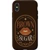 African Black Pride Black History Appare Custodia per iPhone X/XS Brown Sugar Lips Retro Vintage Melanina Bellezza Umorismo
