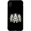 Cool 3 Hip Hop Trio Street Gold Chain Fu Custodia per iPhone XS Max Cavia Rap Old School Retro Streetwear 80s 90s Tre