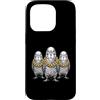 Cool 3 Hip Hop Trio Street Gold Chain Fu Custodia per iPhone 15 Pro Parrocchetto Uccello Budgie Rap Old School Retro Streetwear 80s 90s