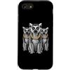 Cool 3 Hip Hop Trio Street Gold Chain Fu Custodia per iPhone SE (2020) / 7/8 Lemur Anello Coda Rap Old School Retro Streetwear 80s 90s