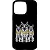 Cool 3 Hip Hop Trio Street Gold Chain Fu Custodia per iPhone 15 Pro Max Pastore Tedesco Rap Old School Retro Streetwear 80s 90s