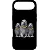 Cool 3 Hip Hop Trio Street Gold Chain Fu Custodia per iPhone Air African Grey Parrot Rap Old School Retro Streetwear anni '80 '90