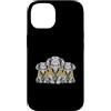 Cool 3 Hip Hop Trio Street Gold Chain Fu Custodia per iPhone 14 Elefante Rap Old School Retro Streetwear 80s 90s Tre