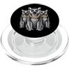 Cool 3 Hip Hop Trio Street Gold Chain Fu Lemur Anello Coda Rap Old School Retro Streetwear 80s 90s PopSockets PopGrip per MagSafe