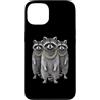 Cool 3 Hip Hop Trio Street Gold Chain Fu Custodia per iPhone 13 Raccoon Trash Panda Rap Old School Retro Streetwear anni '80 e '90