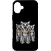 Cool 3 Hip Hop Trio Street Gold Chain Fu Custodia per iPhone 16 Plus Lemur Anello Coda Rap Old School Retro Streetwear 80s 90s