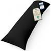 Utopia Bedding Cuscino per Dormire laterale 40x145 cm, Cuscino Lungo Per Gravidanza e Sostenere la Maternità, Cuscini Corpo (Nero)