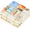 DIMJ Organizer per Cassetti Armadio - Divisori Per Cassetti Intimo Non Tessuto, Organizzatore Armadio Scatola Pieghevole Salvaspazio Per Calzini, Biancheria, Cravatte, 21 Pezzi, Beige