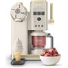 Ninja CREAMi Scoop & Swirl gelatiera con 2 vasetti, 13 programmi, macchina per gelato, gelato alla spina, gelato artigianale, sorbetto, milkshake, opzione Extra, oro chiaro, NC701EUSTGD