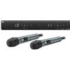 Sennheiser XSW 1-825 DUAL-E 2-Channel Wireless Microphone System per cantanti e presentatori | Capsule microfoniche Evolution, Antenne integrate e fino a 10 canali compatibili (508267)