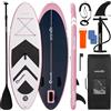 SereneLife SUP Gonfiabile per Bambini e Ragazzi 237 cm, Tavola Sup Larga 76 cm con Deck Antiscivolo, Stand Up Paddle Board Design Stabile, Include Pagaia Regolabile e Zaino, Capacità 90 kg