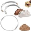 Norhogo 2 PCS Borsa a Forma di U Manico per Borsa Uncinetto, Chiusura Borsa Uncinetto, Manici per Borse Uncinetto, Chiusure per Borse Uncinetto, per Fai da Te Craft Dinner Bag Open - 190/230mm