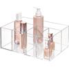 InterDesign iDesign - Organizer da Bagno in plastica a 5 Scomparti, Collezione Clarity, 25,1 x 17,5 x 10,2 cm, Trasparente