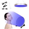 VIHBRAI Solarium per la casa, lampada abbronzante portatile da 50 W, con occhiali solarium, lampada abbronzante con 250 LED, 460 NM, supporto pieghevole regolabile, luce solare per corpo e viso (argento)