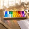 Blocco Acrilico in Legno Alta Trasparenza Cubo Lucite Traslucido Cristallino