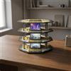 Modellino di Torre Ottagonale Realistico Modello Parcheggio Multipiano