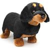 Uni-Toys - Bassotto, in piedi (senza guinzaglio) - 28 cm (lunghezza) - cane di peluche, animale domestico - peluche
