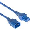 ACT Cavo di alimentazione ACT da C14 maschio a C15 femmina, 2 m, cavo elettrico, blu - AK5309