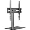 UNYKAch Supporto TV da tavolo per schermi piatti e curve da 23-60 pollici (fino a 40 kg), girevole, VESA max 400 x 400 mm