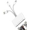 zoyuzan USB C Lightning USB a OTG TF SD Charger Adapter Micro Card Reader per Apple iPhone 15 14 per iPad Compatibile per Samsung Dongle Cable Camera Memory Mouse Cord Converter Splitter Accessori di ricarica