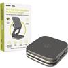 Mobile Origin MO-USF-PW36-GRY, per interni, USB, ricarica wireless, grigio