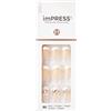 kiss new york KISS ImPRESS Press-On Manicure, Believe, Short Length Square, con tecnologia PureFit, Include Prep Pad, Mini Laglia, Stick Cuticola e 30 Unghie Finte
