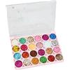 Culinavog 24 Colori Palette di Ombretti Glitter, Tavolozza di Ombretti Colorati, Trucco, Palette Occhi Setoso Altamente Pigmentato, Impermeabile Lunga Durata Naturali Sfumabili a Lunga Durata Make Up Kit (03)