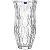 Amlong Crystal Vaso floreale trasparente di grandi dimensioni, 30,5 cm di altezza (15,2 cm superiore e 7,6 cm in basso)