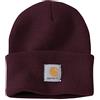 Carhartt Berretto da uomo con risvolto in maglia, Blackberry., Taglia unica