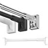 Generic Bastoni Tende a Pressione Regolabile 40-300 cm Bastone Tende Doccia in Acciaio Inox Asta Telescopico Estensibile Senza Forare per Bagno Armadio Garderobe(White,(82-118)210-300cm)