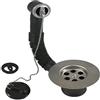 Merriway Bulk Hardware BH00426 Gruppo Piletta di Scarico e Troppo-Pieno con Tappo e Catenella,