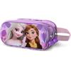 Disney Frozen 2 Violet-Astuccio 3D Doppio, Lilla, 22 x 10 cm, Capacità 1,50 L