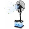 YDkjwjw Ventilatore nebulizzatore industriale con serbatoio da 42L, oscillazione 90°, ventilatore a piantana ad alta velocità per terrazze e magazzini