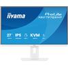 iiyama XB2797QSNP-W1 Monitor ProLite da 27 pollici QHD con docking station USB-C, switch KVM e LAN