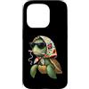 Vintage Retro Knitting Cute Lover Women Custodia per iPhone 15 Pro Sea Turtle Ocean Granny Square Crochet Yarn Crochet Lover