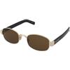 Saint Laurent SL 706 001 | Occhiali da Sole Graduati o Non Graduati | Prova Online | Metallo | Ovali / Ellittici | Oro | Adrialenti