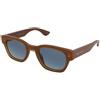 Alexander McQueen AM0530S 003 | Occhiali da Sole Graduati o Non Graduati | Plastica | Quadrati | Marrone | Adrialenti