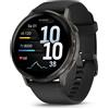 GARMIN VENU 4 45MM SILIKON-ARMB. SCHWARZ/SCHIEFERGR MOD. 010-03014-00 EAN 753759
