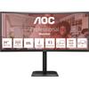 Aoc Monitor 34" ( LED 3440x1440 UWQHD 120Hz ) Curvo Black CU34E4CV