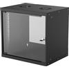 MediaMondo Intellinet 714174 rack 9U Da parete Nero