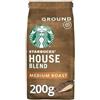 Starbucks Miscela Starbucks House - caffè medio tostato e macinato 200 g