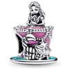 The Charmery Charm a forma di cappello di Alice, in argento 925, compatibile con ciondoli Pandora, Trollbeads, Chamilia, Biagi e molti altri braccialetti con ciondoli del Regno Unito.