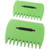 BRRNOO Rastrello Per Foglie, Rastrello A Mano Con A Mano In Plastica 2 Pezzi Pinza Per Foglie Cadute Rami Morti Artiglio Per Prato Da Giardino