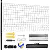 Aomiun Set completo per pallavolo portatile, rete da beach volley e kit per palloni con rete regolabile in altezza, borsa per il trasporto per parchi, spiagge, cortile, scuole, erba