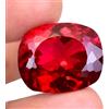 32.90 CT Naturale Sangue Rosso Mozambico Rubino Cuscino Certificato Trattato